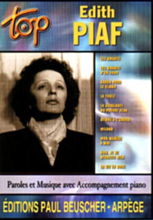Top: Edith Piaf paroles et musique avec accompagnement piano