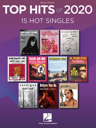 Top Hits of 2020 for easy piano (with lyrics and chords)