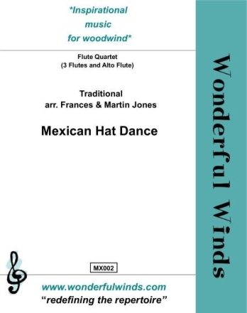 traditional, mexican hat dance Flute Quartet: 3 Fls, Afl.