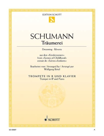 Tr�umerei op. 15/7 f�r Trompete in B und Klavier