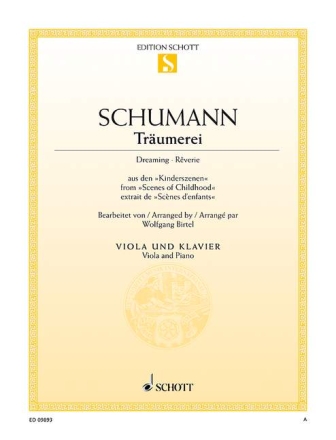 Tr�umerei op. 15/7 f�r Viola und Klavier