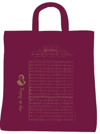 Tragetasche 9. Symphonie rot, 100 % Baumwolle Verpackungseinheit enth�lt 5 Exemplare