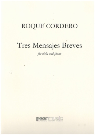 Tres Mensajes Breves for viola and piano