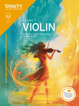 Trinity College London Violin Exam Pieces from 2025: Grade 1 Violin