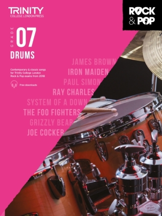 Trinity Rock & Pop 2018 Drums Grade 7 (+online audio) for drum set