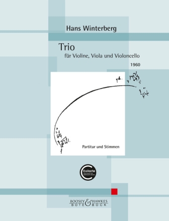Trio (1960) f�r Klarinette in B oder Violine, Violoncello und Klavier Partitur und Stimmen