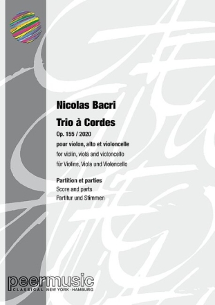 Trio � Cordes op.155 f�r Violine, Viola und Violoncello Partitur und Stimmen