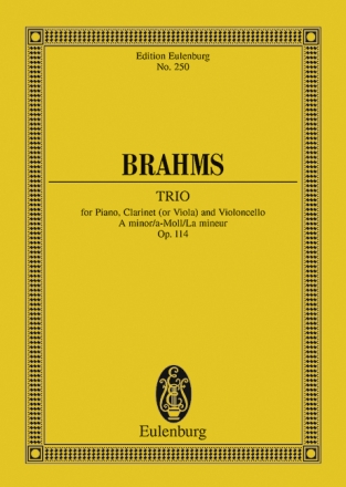 Trio a-Moll op.114 f�r Klarinette, Violoncello und Klavier Studienpartitur