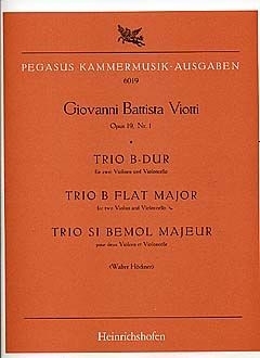 Trio B-Dur f�r 2 Violinen und Violoncello Partitur und Stimmen