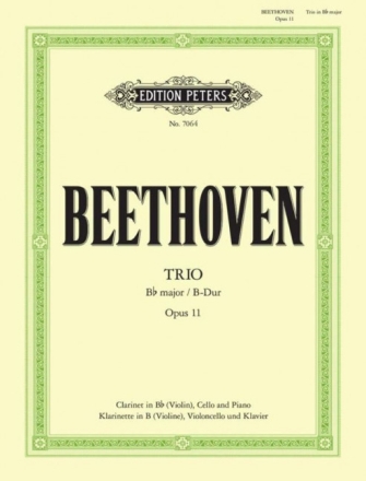 Trio B-Dur op.11 f�r Klarinette (Violine), Violoncello und Klavier Stimmen