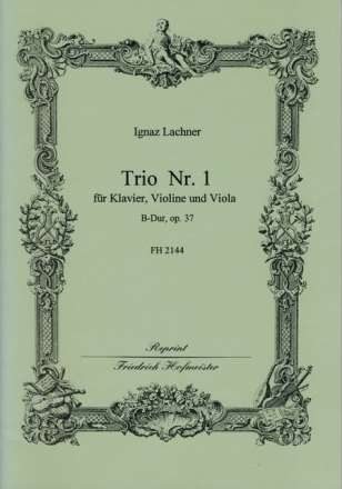 Trio B-Dur op.37,1 f�r Klavier, Violine, Viola Partitur und Stimmen