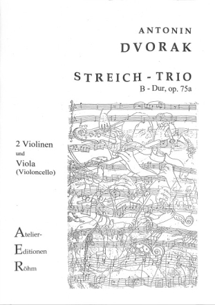 Trio B-Dur op.75a f�r 2 Violinen und Viola (Violoncello) Stimmen