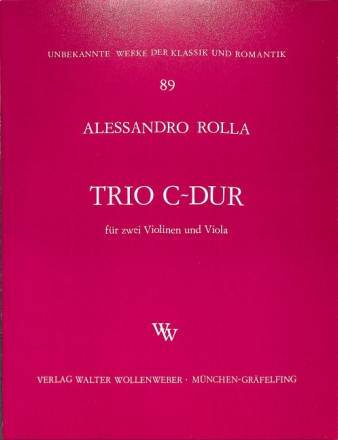 Trio C-Dur f�r 2 Violinen und Viola Stimmen