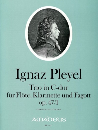 Trio C-Dur op.47,1 f�r Fl�te, Klarinette und Fagott Partitur und Stimmen