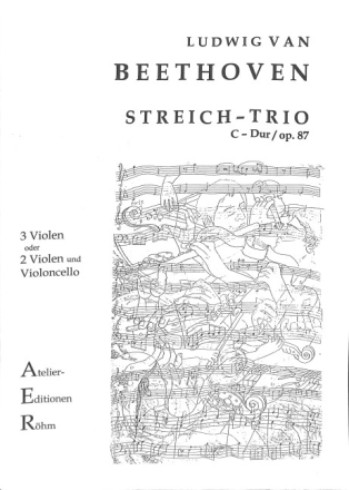 Trio D-Dur op.87 f�r 3 Violen (2 Violen und Violoncello) Stimmen
