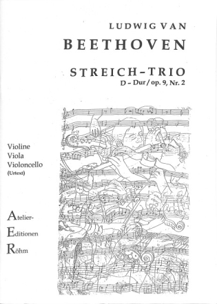 Trio D-Dur op.9,2 f�r Violine, Viola und Violoncello Stimmen