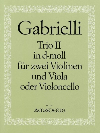 Trio d-Moll Nr.2 f�r 2 Violinen und Viola (Violoncello) Stimmen