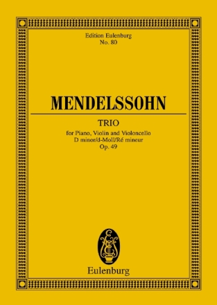 Trio d-Moll op.49 f�r Violine, Violoncello und Klavier Studienpartitur