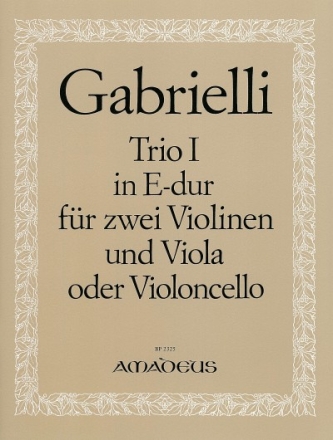 Trio E-Dur Nr.1 f�r 2 Violinen und Viola oder Violoncello