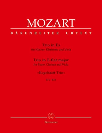 Trio Es-Dur KV498 f�r Klarinette, Viola und Klavier Stimmen