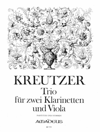 Trio f�r 2 Klarinetten und Viola Partitur und Stimmen