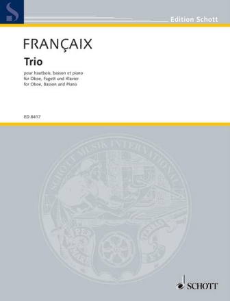Trio f�r Oboe, Fagott und Klavier Partitur und Stimmen