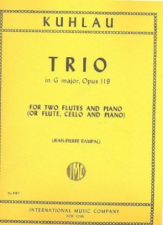 Trio g Major op.119 for 2 flutes and piano RAMPAL, JEAN PIERRE, ED