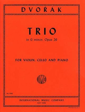 Trio g Minor op.26 for violin, violoncello and piano score and parts