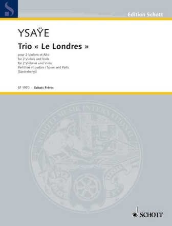 Trio 'Le Londres' oppost. pour 2 violons et alto partition et parties