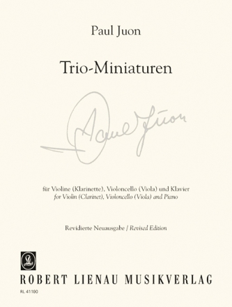 Trio-Miniaturen f�r Klarinette, Violoncello und Klavier Stimmen
