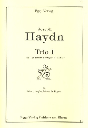Trio Nr.1 f�r Oboe, Englischhorn und Fagott Partitur und Stimmen