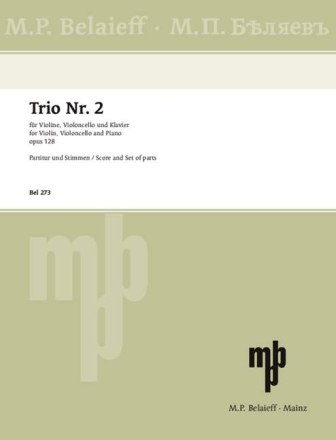 Trio Nr.2 op.128 f�r Klaviertrio Partitur und Stimmen