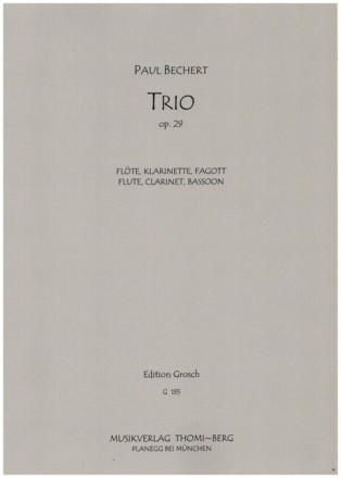 Trio op.29 f�r Fl�te, Klarinette und Fagott Stimmensatz