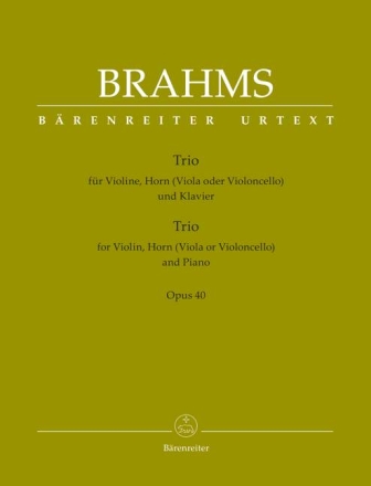 Trio op.40 f�r Violine, Horn (Viola/Violoncello) und Klavier Stimmen