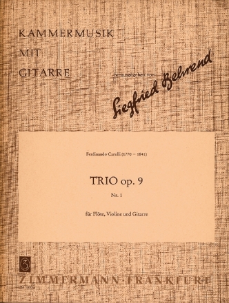 Trio op.9 Nr.1 f�r Fl�te, Violine und Gitarre