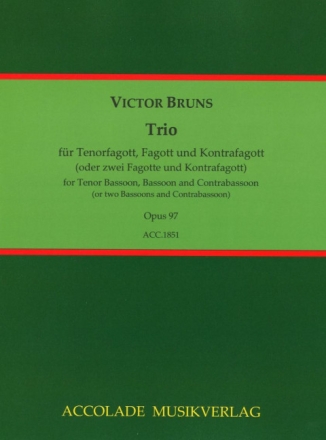 Trio op.97 f�r Tenorfagott, Fagott und Kontrafagott Partitur und Stimmen
