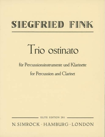 Trio Ostinato f�r Schlagzeug und Klarinette (Ba�klarinette)
