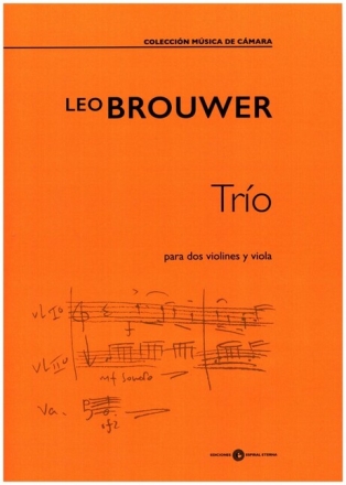 Tr�o para 2 violines y viola partitura y particellas