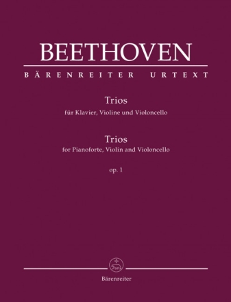 Trios op.1 f�r Klavier, Violine und Violoncello Partitur und Stimmen