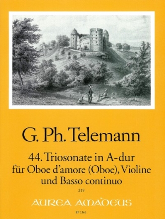 Triosonate A-Dur Nr.44 TWV42:A14 f�r Oboe d'amore (Oboe), Violine und Bc Stimmen