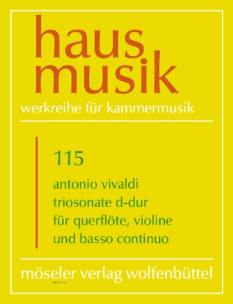 Triosonate D-Dur f�r Fl�te, Violine und Bc