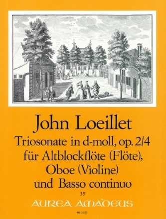 Triosonate d-Moll op.2,4 f�r Altblockfl�te (FL), Violine und Bc