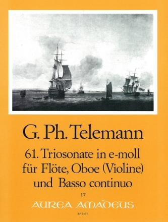 Triosonate e-Moll Nr.61TWV42:e9 f�r Fl�te, Oboe (Violine) und Bc Partitur und Stimmen