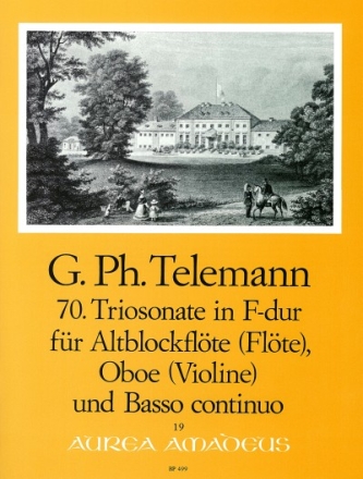 Triosonate F-Dur nr.70 f�r Altblockfl�te (FL), Oboe (VL) und BC