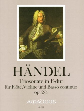 Triosonate F-Dur op.2,4 f�r Fl�te, Violine und Bc Stimmen