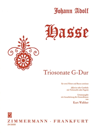 Triosonate G-Dur f�r 2 Fl�ten und Bc