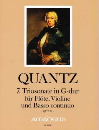 Triosonate G-Dur Nr.7 QV2:29 f�r Fl�te, Violine (2 Fl�ten) und Bc