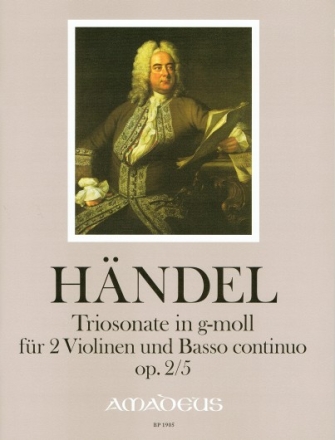 Triosonate g-Moll op.2,5 f�r 2 Violinen und Bc Stimmen