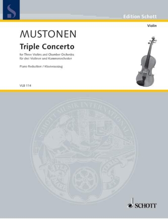 Triple Concerto f�r 3 Violinen und Kammerorchester Klavierauszug mit Solostimmen