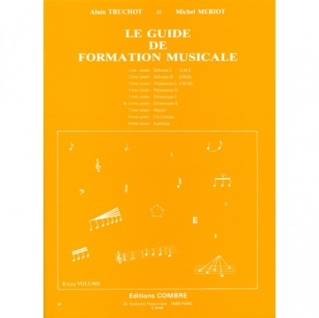 TRUCHOT Alain / MERIOT Michel Guide de formation musicale Vol.6 - �l�mentaire 2 formation musicale Partition